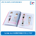 Fashion lady gloss lamination tri-folding magazine,flyer,book printing services custom made